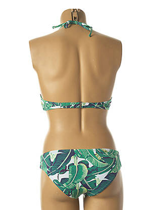Costum de baie din două piese elasticitate sutien cu susținere înaltă și burete detașabil verde DAG ADOM femeie