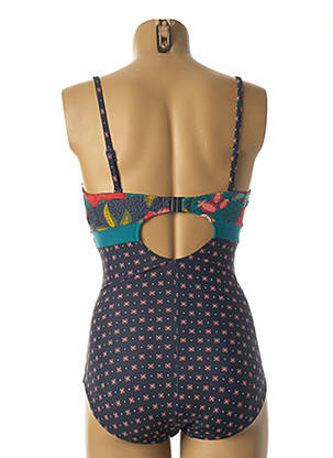 Costum de baie dintr-o singură piesă bretele elastice detașabile top sutien modelat albastru YSABEL MORA femeie