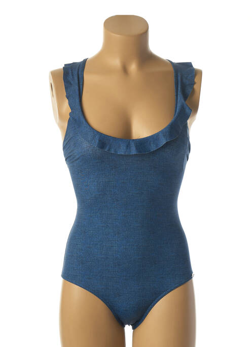 Costum de baie dintr-o singură piesă albastru PLAGE DU SUD femeie