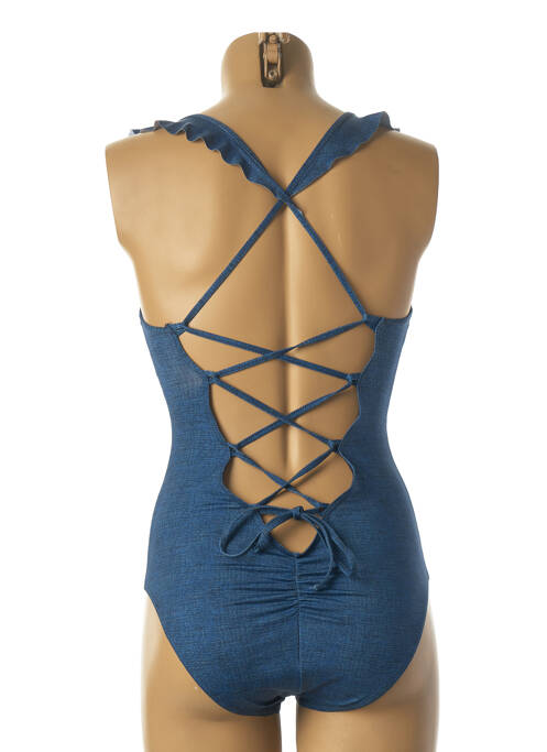 Costum de baie dintr-o singură piesă albastru PLAGE DU SUD femeie