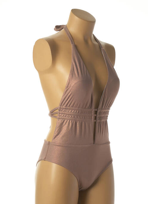 Costum de baie dintr-o singură piesă roz DAG ADOM femeie