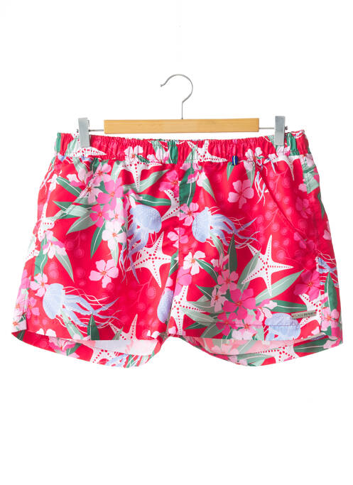 Șort de baie roșu PLAGE DU SUD bărbat