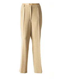 Pantalon drept galben MARYVET femme