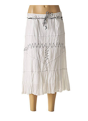 Fustă midi alb TELMAIL femeie