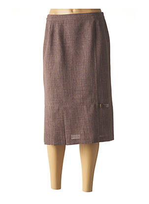 Fustă midi maro GEVANA femeie