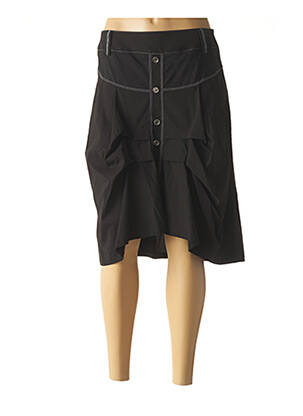 Fustă midi negru FEMMES JE VOUS AIME femeie