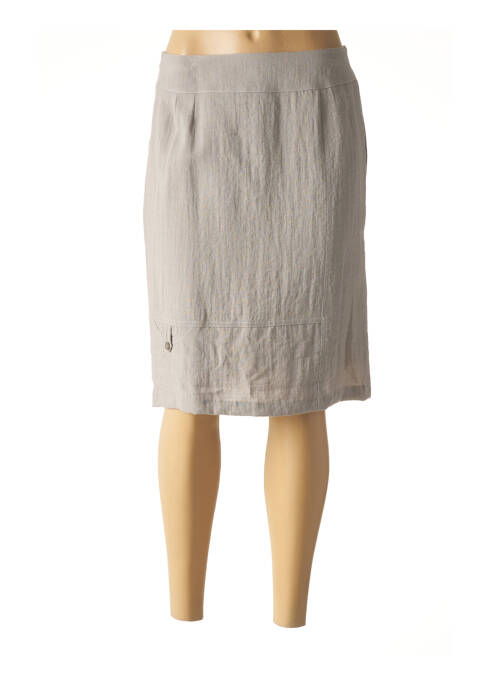 Fustă midi gri GEVANA femeie