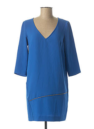 Rochie midi mâneci 3/4 mâneci 3/4 albastru IKKS femeie