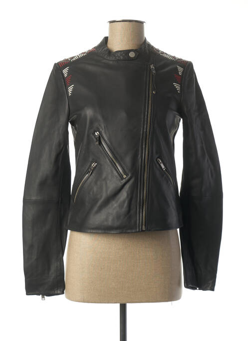 Geacă din piele negru IKKS femeie