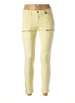 Pantalon 7/8 elasticitate talie joasă galben IKKS femeie