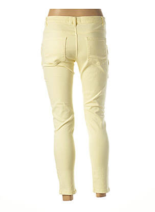 Pantalon 7/8 elasticitate talie joasă galben IKKS femeie