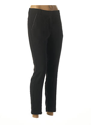 Pantalon 7/8 închidere cu fermoar sub clapetă cu cârlig mărime normală negru IKKS femeie
