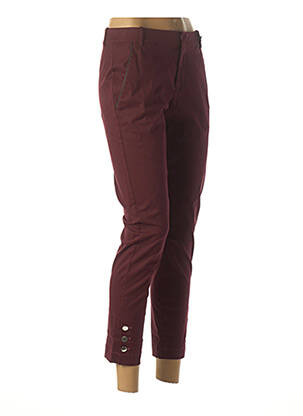 Pantalon 7/8 închidere cu fermoar sub clapetă cu cârlig mărime normală violet IKKS femeie