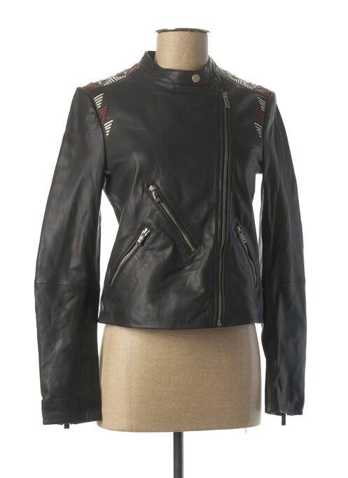 Geacă din piele negru IKKS femeie