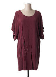 Rochie scurtă guler rotund violet IKKS femeie