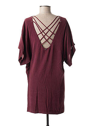 Rochie scurtă guler rotund violet IKKS femeie