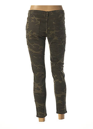 Pantalon 7/8 elasticitate mărime normală verde IKKS femeie