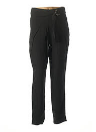 Pantalon 7/8 talie înaltă talie înaltă negru IKKS femme