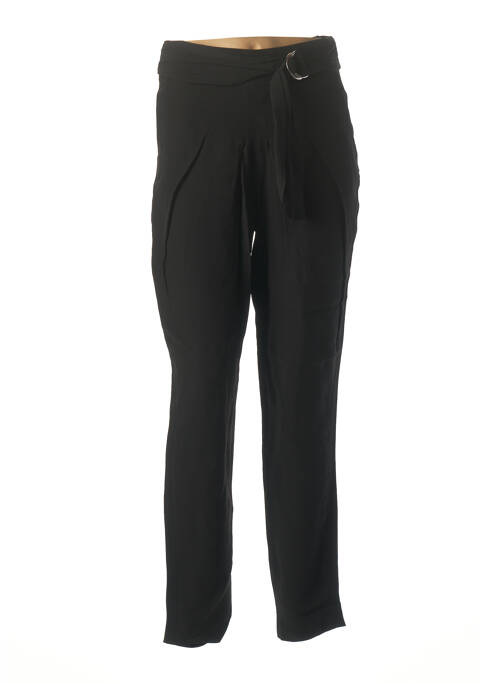 Pantalon 7/8 talie înaltă talie înaltă negru IKKS femme