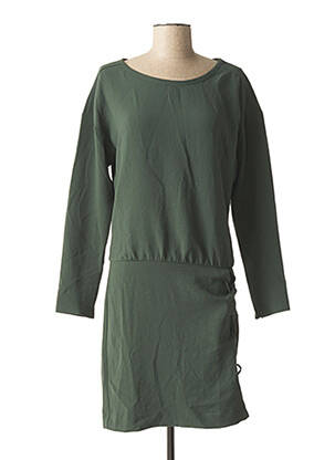 Rochie midi mâneci lungi mâneci lungi verde IKKS femeie