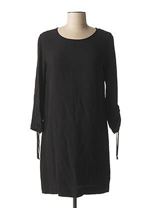 Rochie midi mâneci 3/4 mâneci 3/4 negru IKKS femeie
