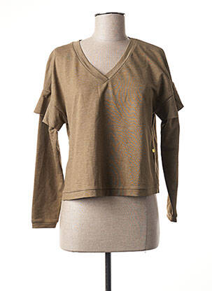 Tricou croială dreaptă mâneci scurte verde I.CODE (By IKKS) femeie