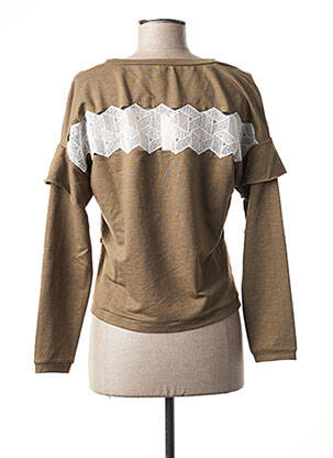 Tricou croială dreaptă mâneci scurte verde I.CODE (By IKKS) femeie