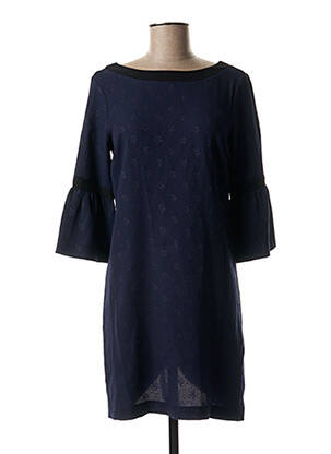 Rochie scurtă guler rotund albastru I.CODE (By IKKS) femeie