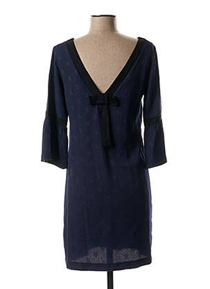 Rochie scurtă guler rotund albastru I.CODE (By IKKS) femeie