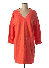 Rochie scurtă mâneci 3/4 mâneci 3/4 portocaliu I.CODE (By IKKS) femme