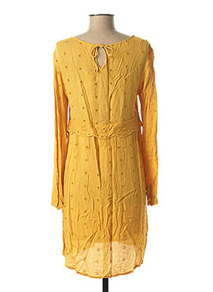 Rochie scurtă mâneci lungi mâneci lungi galben I.CODE (By IKKS) femeie