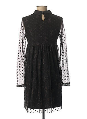 Rochie scurtă croială evazată mâneci lungi negru I.CODE (By IKKS) femeie