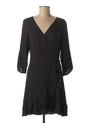 Rochie scurtă mâneci 3/4 mâneci 3/4 negru I.CODE (By IKKS) femeie