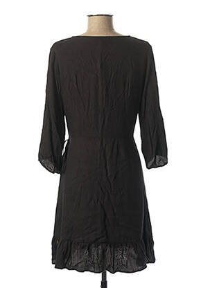 Rochie scurtă mâneci 3/4 mâneci 3/4 negru I.CODE (By IKKS) femeie