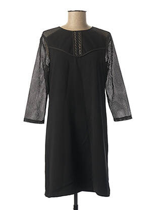 Rochie scurtă mâneci 3/4 mâneci 3/4 negru I.CODE (By IKKS) femeie