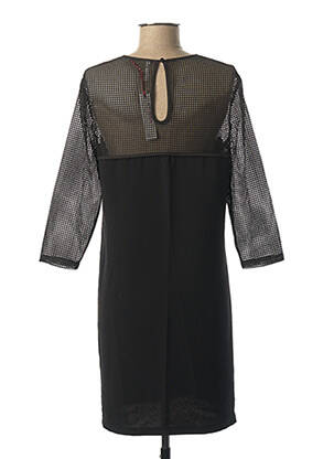 Rochie scurtă mâneci 3/4 mâneci 3/4 negru I.CODE (By IKKS) femeie