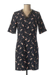 Rochie scurtă mâneci scurte mâneci scurte albastru I.CODE (By IKKS) femeie