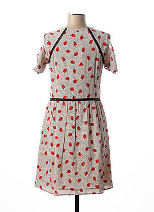 Rochie midi imprimeu fantezie bej I.CODE (By IKKS) femeie