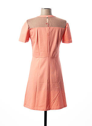 Rochie midi mâneci scurte mâneci scurte portocalie I.CODE (By IKKS) femeie