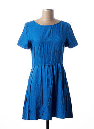 Rochie midi mâneci scurte mâneci scurte albastru I.CODE (By IKKS) femeie