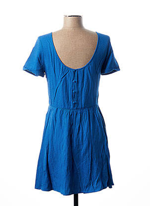 Rochie midi mâneci scurte mâneci scurte albastru I.CODE (By IKKS) femeie