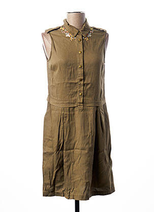 Rochie scurtă fără mâneci fără mâneci verde I.CODE (By IKKS) femeie