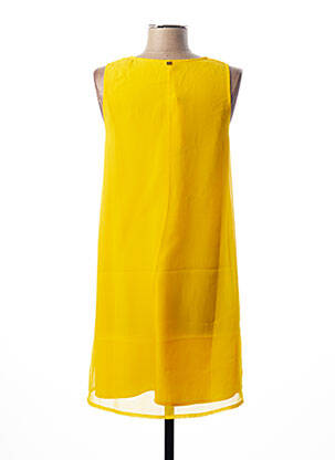 Rochie scurtă fără mâneci fără mâneci galben I.CODE (By IKKS) femeie