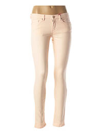 Pantalon slim țesătură poplin mărime normală roz I.CODE (By IKKS) femeie