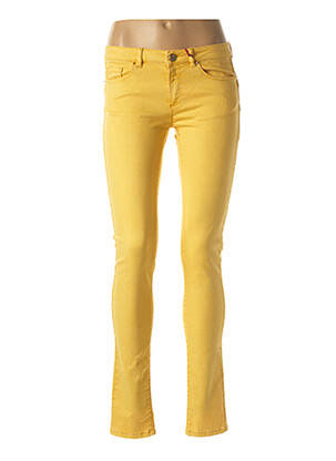 Pantalon slim talie joasă talie joasă galben I.CODE (By IKKS) femeie