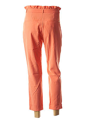 Pantalon 7/8 țesătură poplin mărime normală portocalie I.CODE (By IKKS) femeie