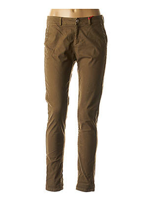 Pantalon chino verde I.CODE (By IKKS) femeie