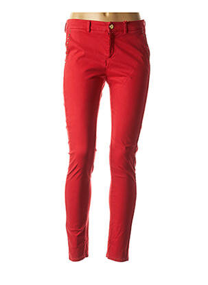 Pantalon chino talie joasă talie joasă roșu I.CODE (By IKKS) femeie