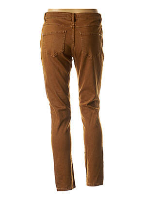 Pantalon slim talie joasă talie joasă maro I.CODE (By IKKS) femeie