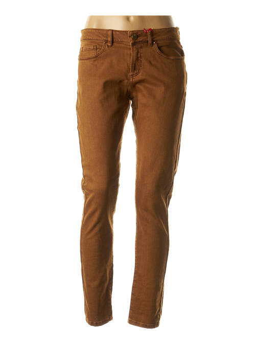Pantalon slim maro I.CODE (By IKKS) femeie